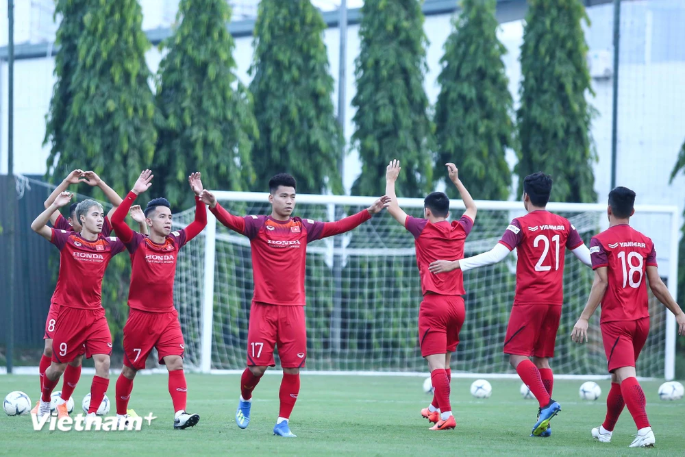 Tuyển Việt Nam hoãn tập trung vào tháng Tám này do lịch thi đấu vòng loại World Cup 2022 thay đổi. (Ảnh: Nguyên An/Vietnam+) 