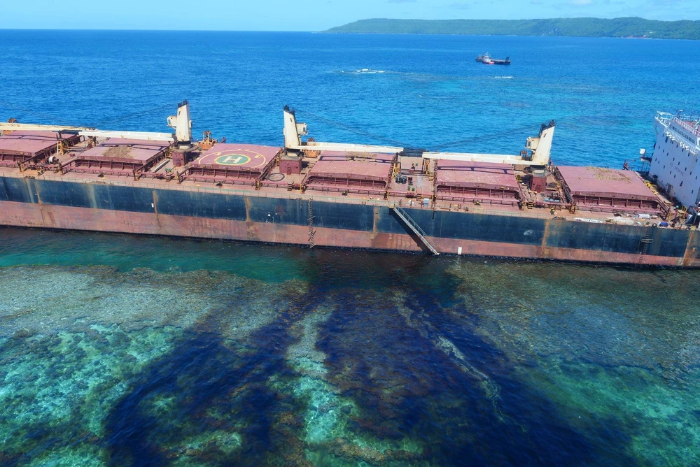 Tàu MV Solomon Trader. (Nguồn: The Maritime Executive)