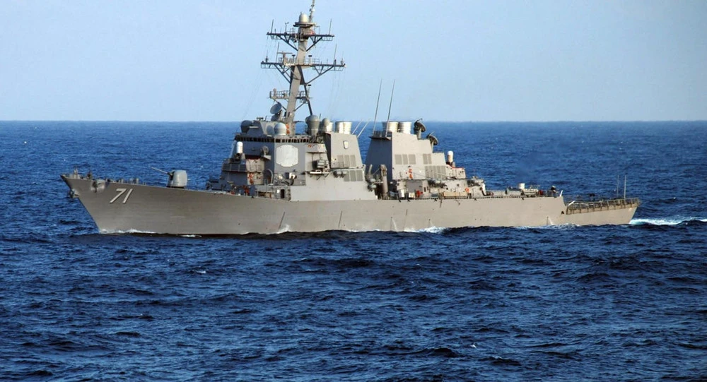 Tàu khu trục U.S.S. Ross của Mỹ. (Nguồn: AFP)