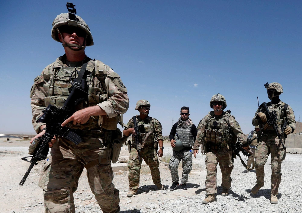 Quân đội Mỹ ở Afghanistan. (Nguồn: AP)