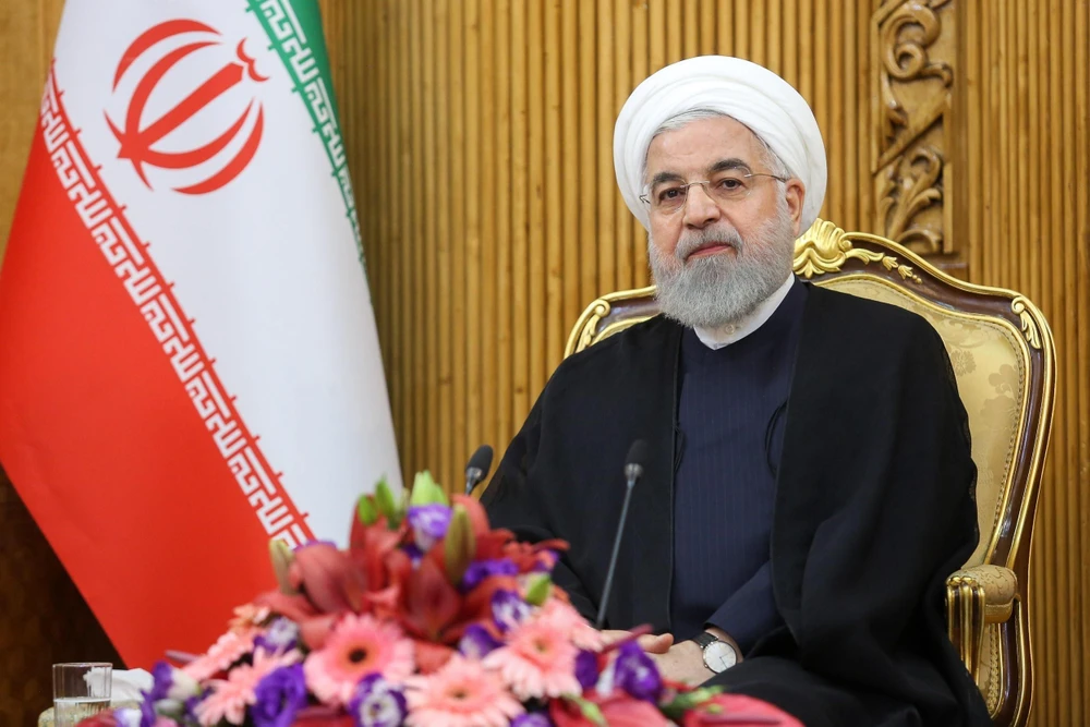 Tổng thống Iran Hassan Rouhani tại một sự kiện ở Tehran ngày 23/9/2019. (Ảnh: AFP/TTXVN)