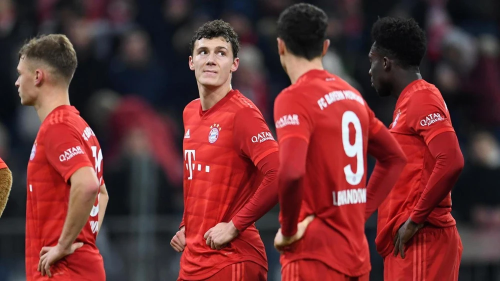 Bayern bại trận sau 4 trận liên tiếp thăng hoa dưới thời Hansi Flick. (Nguồn: Getty Images)