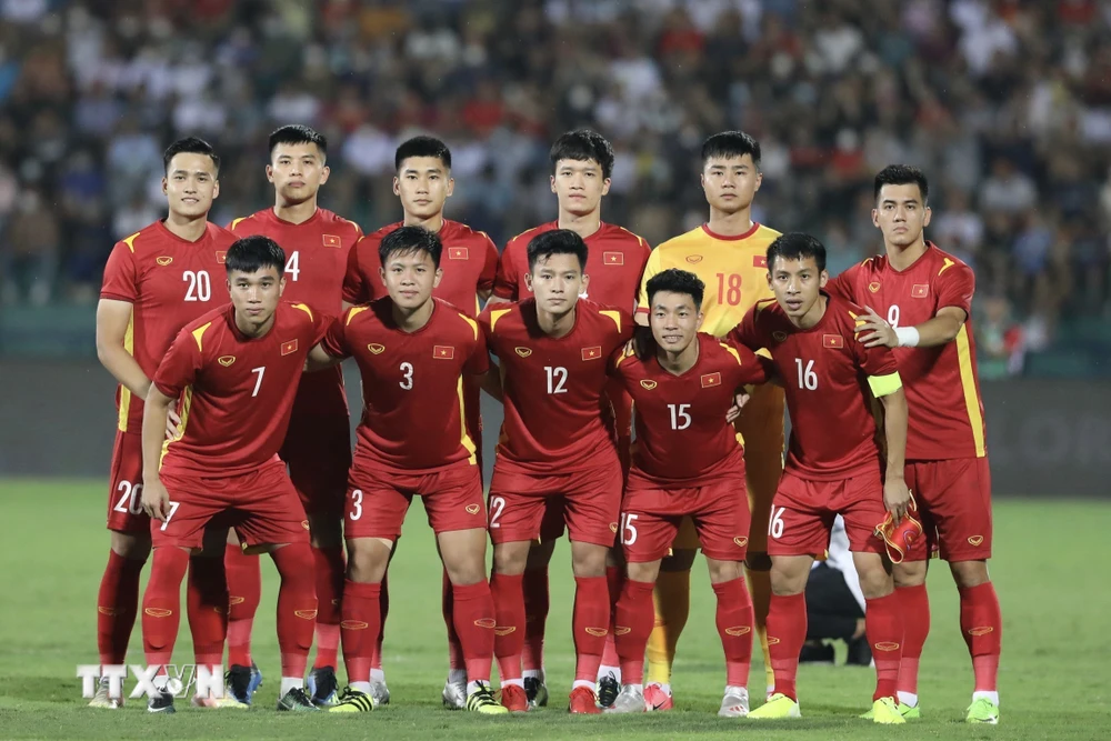 Đội tuyển U23 Việt Nam hòa 0-0 với U23 Philippines ở lượt trận thứ hai tại bảng A của môn bóng đá nam SEA Games 31. (Ảnh: TTXVN)