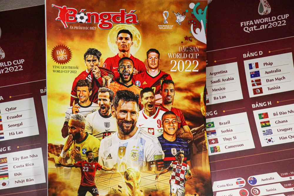 Những bí ẩn của giải bóng đá lớn nhất hành tinh sẽ được vén màn trong ấn phẩm "Đặc san World Cup 2022". (Ảnh: Việt Anh/Vietnam+)