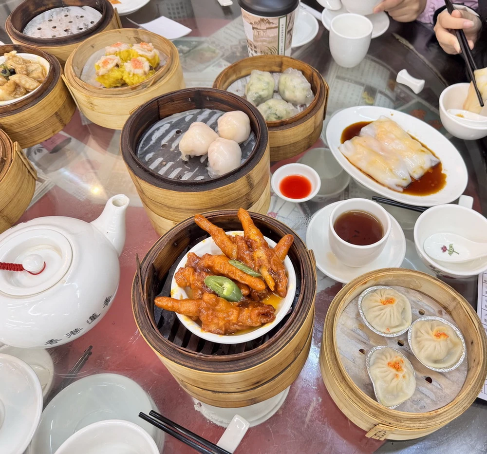 Một số món dimsum cơ bản tại Hong Kong. (Ảnh: Mạc Luyện/TTXVN) 