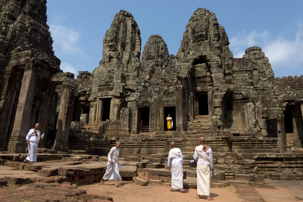 Khu đền cổ Angkor ở Siem Reap, Campuchia. (Ảnh: AFP/TTXVN)