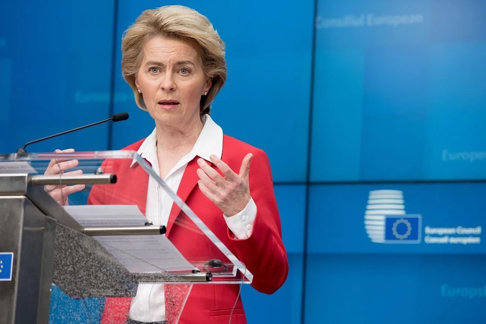 Chủ tịch Ủy ban châu Âu Ursula von der Leyen. (Nguồn: AFP/TTXVN)