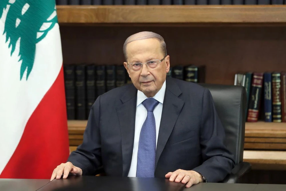 Tổng thống Liban Michel Aoun. (Ảnh: AFP/TTXVN)