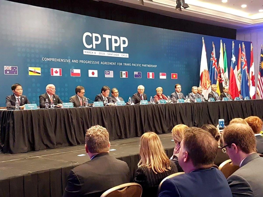 Hội nghị bộ trưởng các nước thành viên CPTPP. (Nguồn: Reuters)
