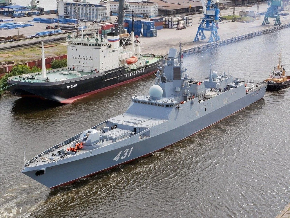 Tàu khu trục Đô đốc Kasatonov đã được phiên chế cho Hải quân Nga. (Nguồn: TASS)