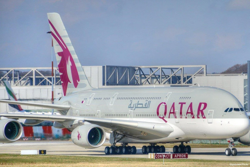Máy bay của hãng hàng không Qatar Airways. (Nguồn: Flickr)