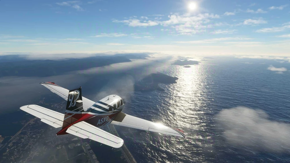 Hình ảnh chân thực, sống động trong game giả lập lái máy bay Microsoft Flight Simulator 2020. (Nguồn: Microsoft)