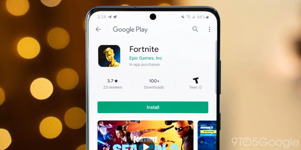 Trò chơi Fortnite trong kho ứng dụng Google Play. (Nguồn: 9to5google.com)
