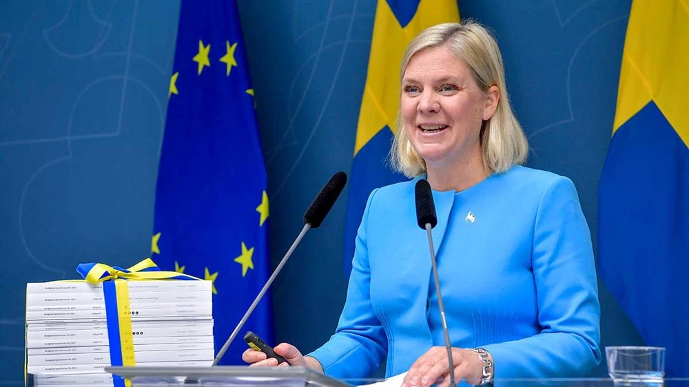 Bộ trưởng Tài chính Thụy Điển Magdalena Andersson được đề cử làm Chủ tịch Ủy ban Tài chính và Tiền tệ Quốc tế (IMFC). (Nguồn: TT)