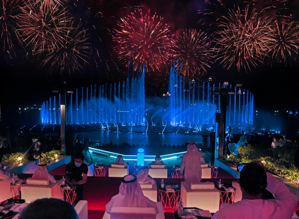Đài phun nước Palm Fountain tại Dubai. (Nguồn: wam.ae)