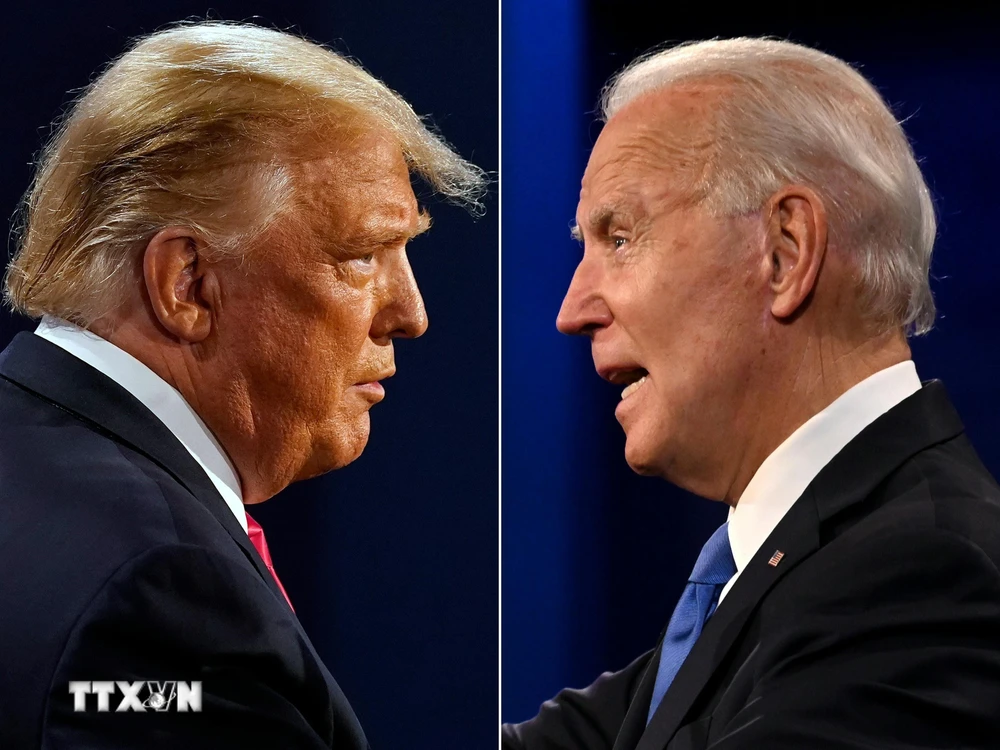 Tổng thống Mỹ Donald Trump (trái) và ứng viên Tổng thống đảng Dân chủ Joe Biden. (Ảnh: AFP/TTXVN)