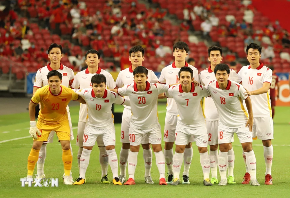 Đội tuyển Việt Nam tự tin giành vé vào chung kết AFF Cup 2022. (Ảnh: TTXVN) 