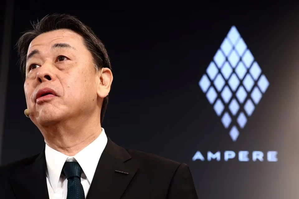 Giám đốc điều hành Nissan Makoto Uchida phát biểu tại cuộc họp báo. (Ảnh: Reuters)