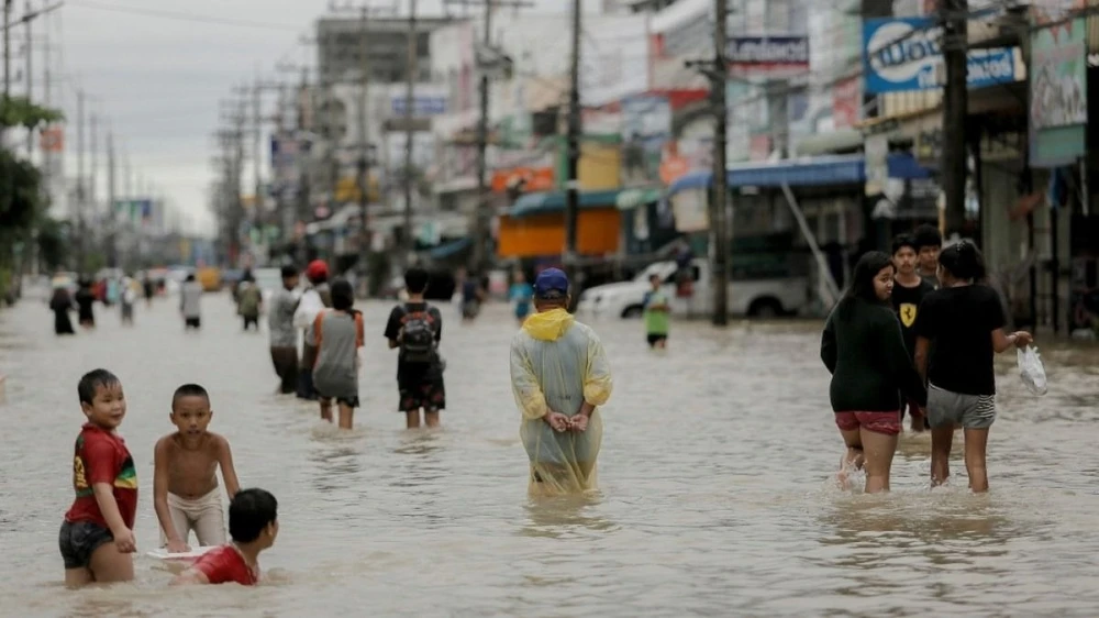 Mưa lớn gây ngập lụt tại miền Nam Thái Lan. (Nguồn: The Star)