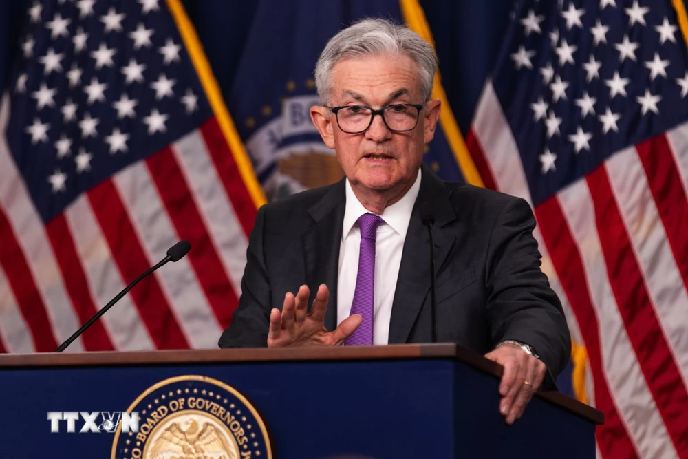 Chủ tịch Cục Dự trữ Liên bang Mỹ (Fed) Jerome Powell. (Ảnh: AFP/TTXVN)