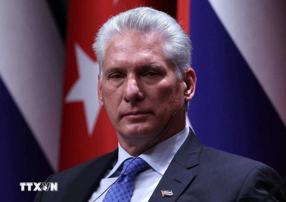 Chủ tịch Cuba Miguel Diaz-Canel. (Ảnh: AFP/TTXVN)