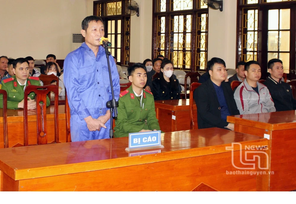 Bị cáo Trần Văn Bắc tại phiên tòa. (Nguồn: Báo Thái Nguyên)