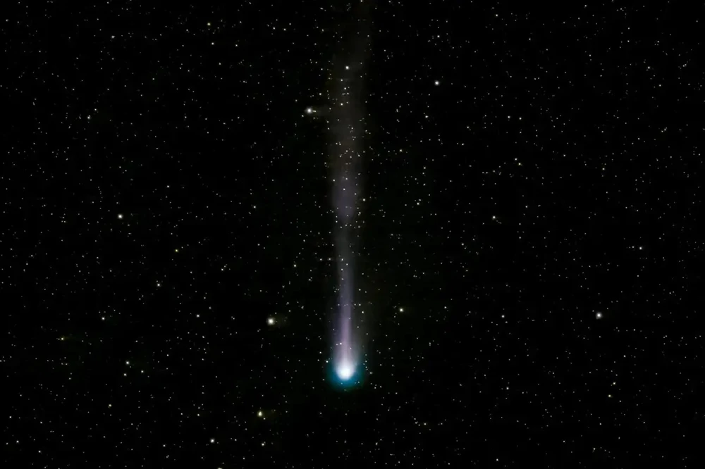 Hình ảnh Sao chổi Quỷ quan sát qua kính thiên văn ngày 5/3/2024. (Nguồn: New Scientist)