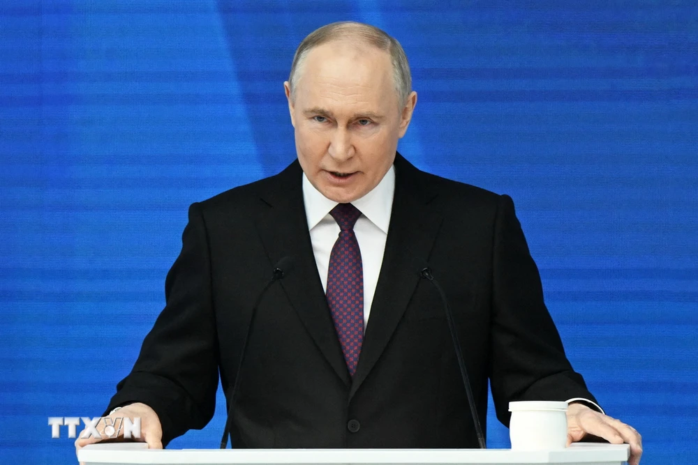 Ông Vladimir Putin được dự báo sẽ tiếp tục thắng cử trong cuộc bầu cử Tổng thống Nga. (Ảnh: AFP/TTXVN)