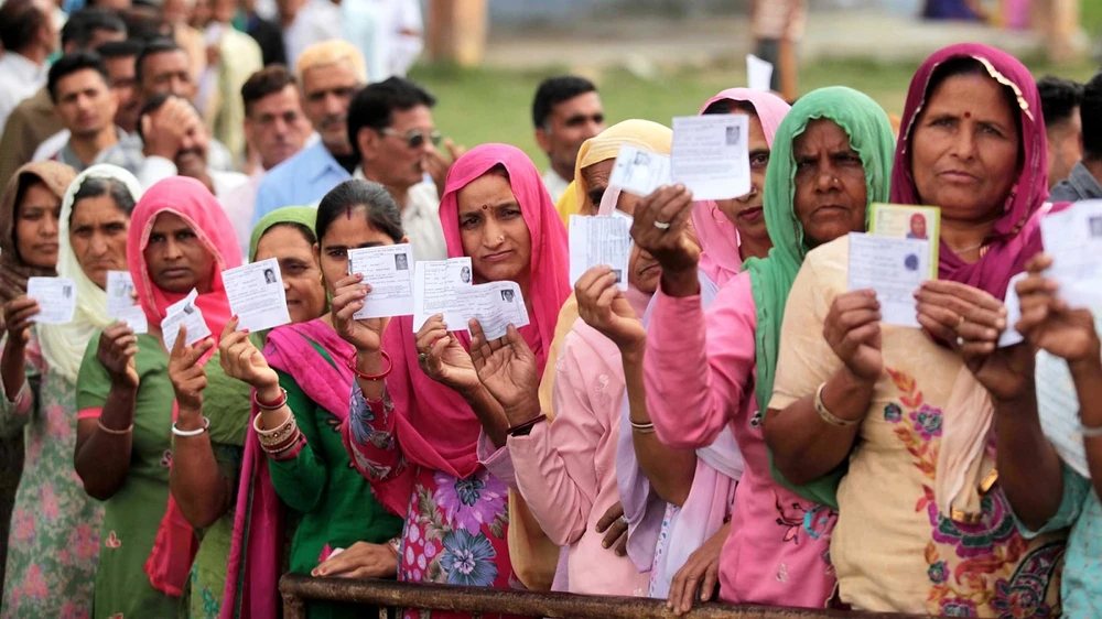Các cử tri Ấn Độ sẽ đi bầu cử Hạ viện bắt đầu vào ngày 19/4 tới. (Nguồn: Hindustan Times)