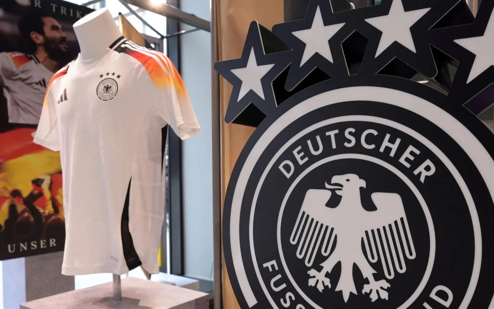 Đội tuyển Bóng đá Đức sẽ không sử dụng trang phục của Adidas kể tử năm 2027. (Ảnh: AFP)