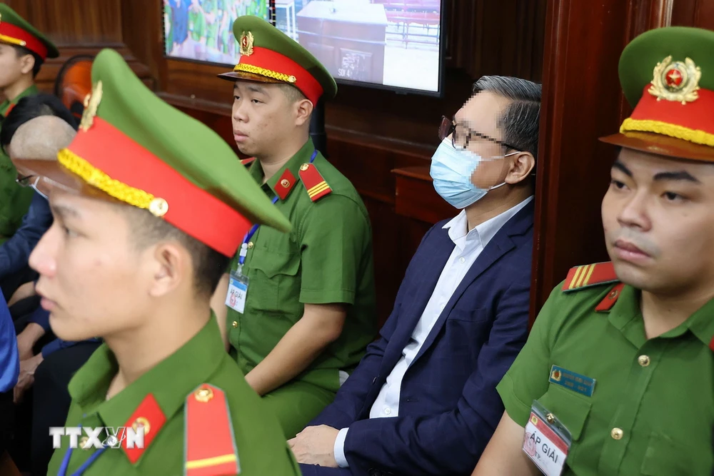 Bị cáo Nguyễn Cao Trí tại phiên tòa ngày 12/3. (Ảnh: Thanh Vũ/TTXVN)