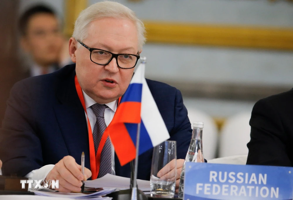 Thứ trưởng Ngoại giao Nga Sergei Ryabkov dự hội nghị Hiệp ước không phổ biến vũ khí hạt nhân tại Bắc Kinh, Trung Quốc. (Ảnh: AFP/TTXVN)
