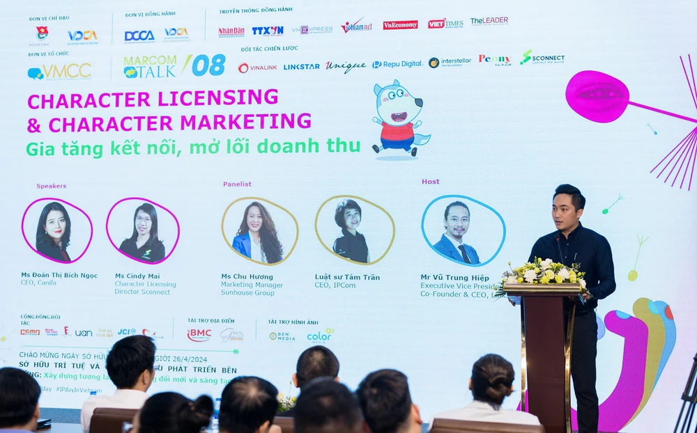 Ông Trần Xuân Bách, Bí thư Đoàn Thanh niên Bộ Khoa học và Công nghệ, phát biểu tại hội thảo. (Nguồn: Vietnam+)