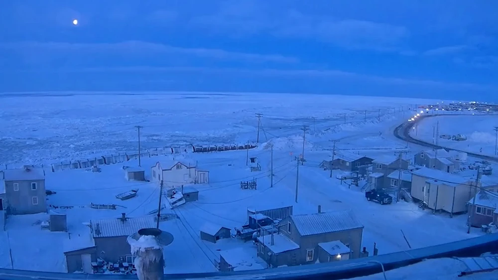 Thị trấn Utqiagvik tại Alaska sẽ không có ánh nắng Mặt Trời trong vòng 2 tháng liền. (Nguồn: Đại học Alaska Fairbanks)