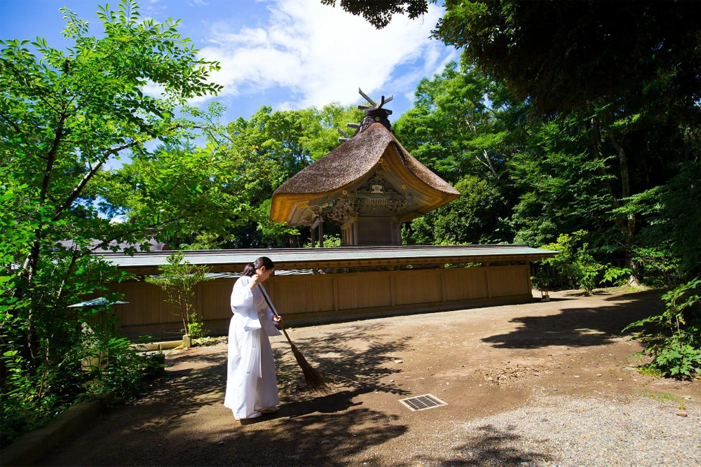 Một ngôi đền ở Nhật Bản. (Ảnh: CTV/Vietnam+)