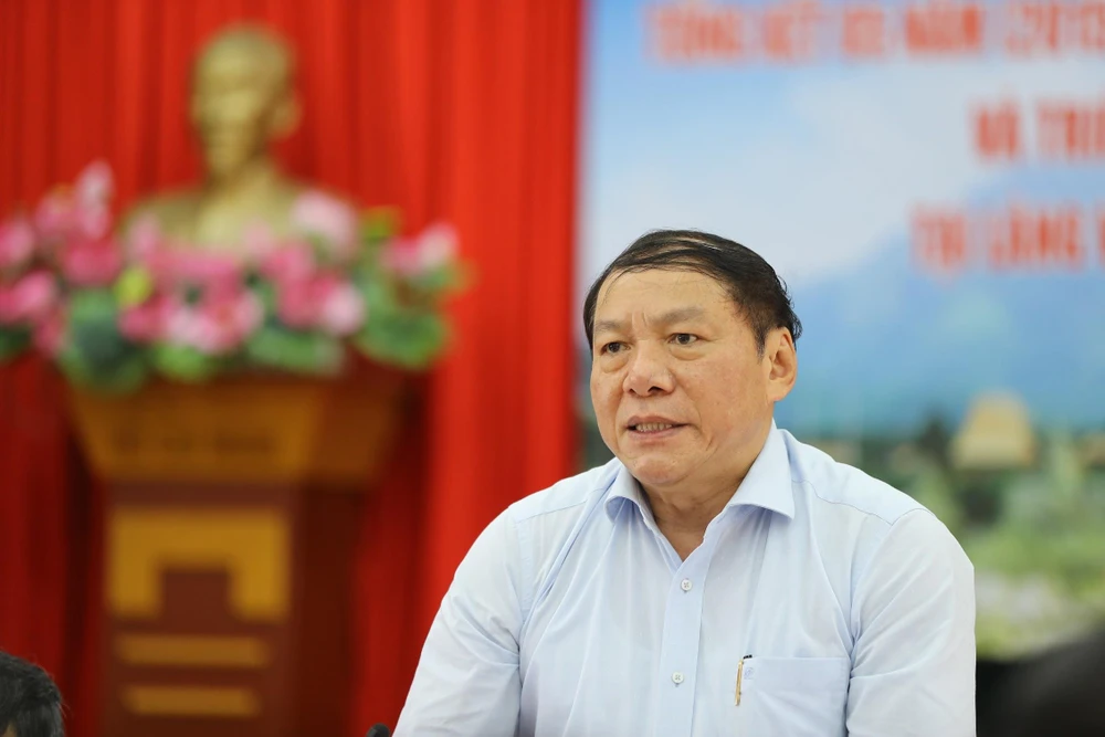 Tân Bộ trưởng Bộ Văn hóa, Thể thao và Du lịch Nguyễn Văn Hùng. (Ảnh: Xuân Mai/Vietnam+)