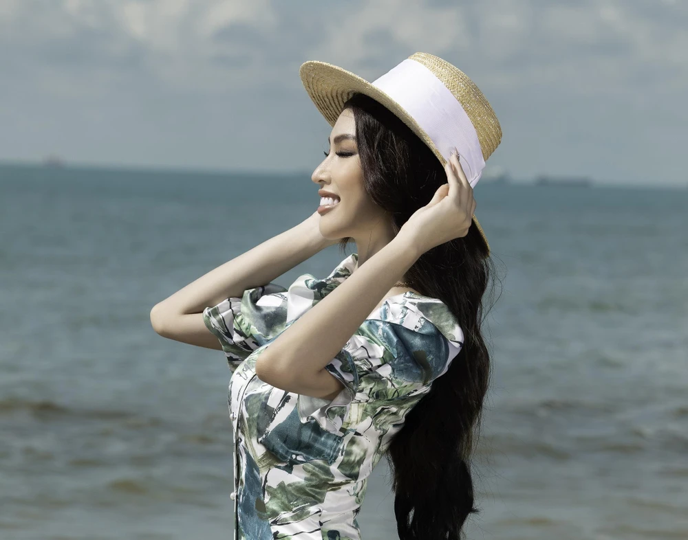Á hậu Ngọc Thảo từng tham dự cuộc thi Miss Grand International 2020 tại Thái Lan. (Ảnh: CTV/Vietnam+)