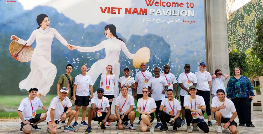 Hình ảnh Việt Nam xuất hiện ấn tượng với bạn bè quốc tế tại sự kiện. (Ảnh: CTV/Vietnam+)