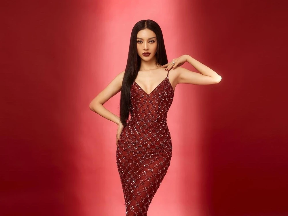 Thí sinh Bùi Lý Thiên Hương với chiều cao 1m73 và nhan sắc cuốn hút, từng xuất sắc lọt top 16 Hoa hậu Hoàn Vũ Việt Nam 2022. (Ảnh: BTC)