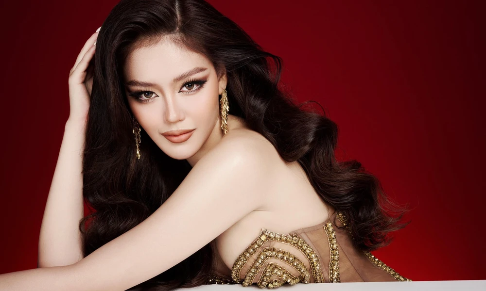 Đặng Thanh Ngân “chạy đua” chuẩn bị thi Miss Supranational 2023. (Ảnh: CTV/Vietnam+)