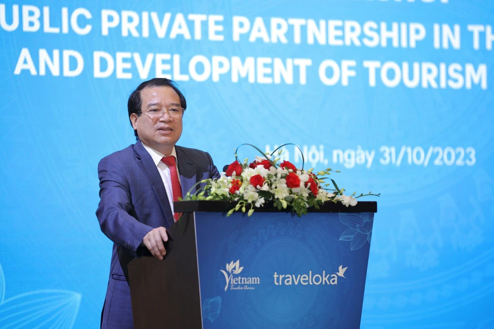 Phó Cục trưởng Cục Du lịch Quốc Gia Việt Nam, ông Hà Văn Siêu phát biểu tại sự kiện. (Ảnh: BTC)