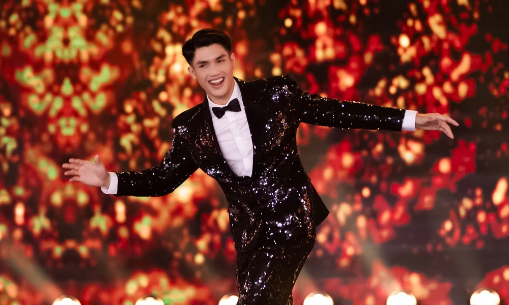 Đỗ Quang Tuyển trong đêm Chung kết Mister Supranational 2024 vừa qua. (Ảnh: BTC)