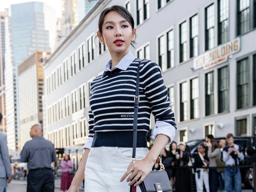 Hoa hậu Thùy Tiên vừa có chuyến tham dự New York Fashion Week. (Ảnh: CTV/Vietnam+)