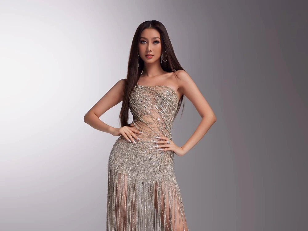 Quế Anh vừa trải qua phần thi Grand Voice Awards tại Miss Grand International 2024. (Ảnh: CTV/Vietnam+)