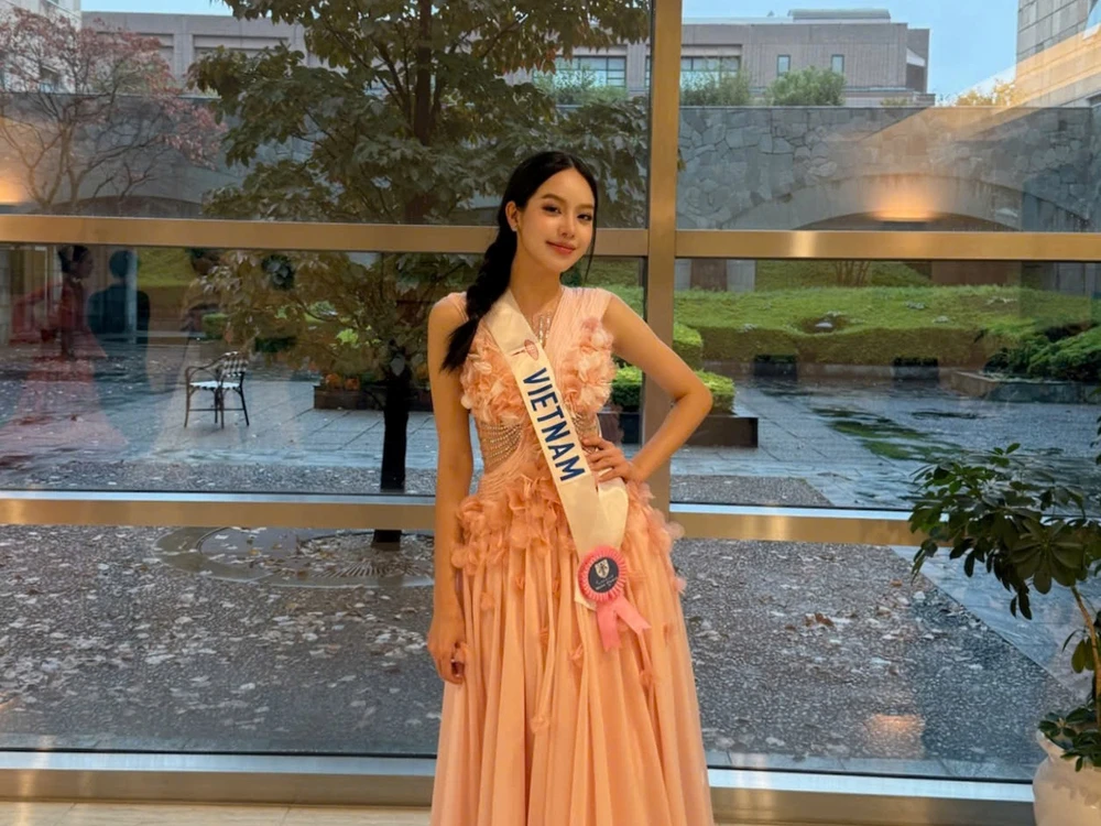 Hoa hậu Thanh Thủy vừa tham gia trình diễn tài năng tại sự kiện Talent Show của Miss International 2024. (Ảnh: NVCC)