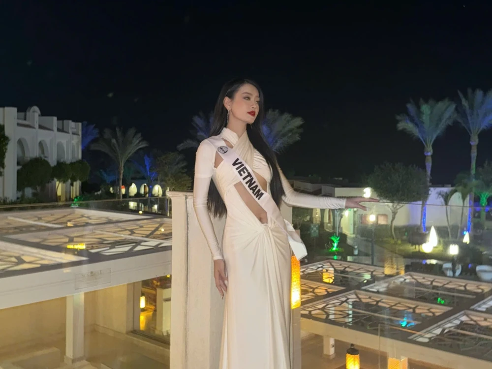 Á hậu Khánh Linh mong muốn làn tỏa bản sắc Việt tại Miss Intercontinental 2024. (Ảnh: NVCC)