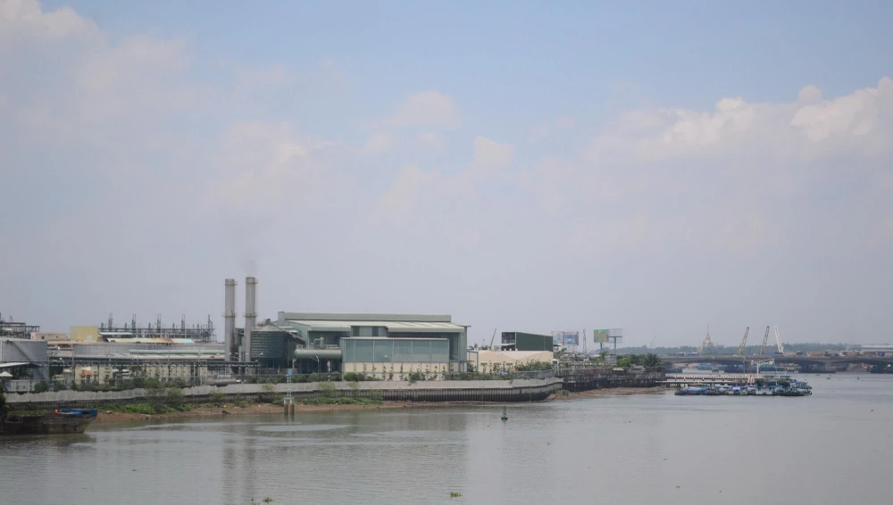 Một góc Khu công nghiệp Biên Hòa 1, khu vực giáp với sông Đồng Nai. (Ảnh: Công Phong/TTXVN)