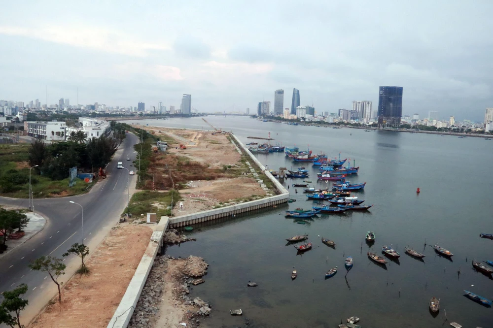 Dự án Marina Complex đang triển khai trên thục tế. (Ảnh: Nguyễn Sơn/TTXVN)
