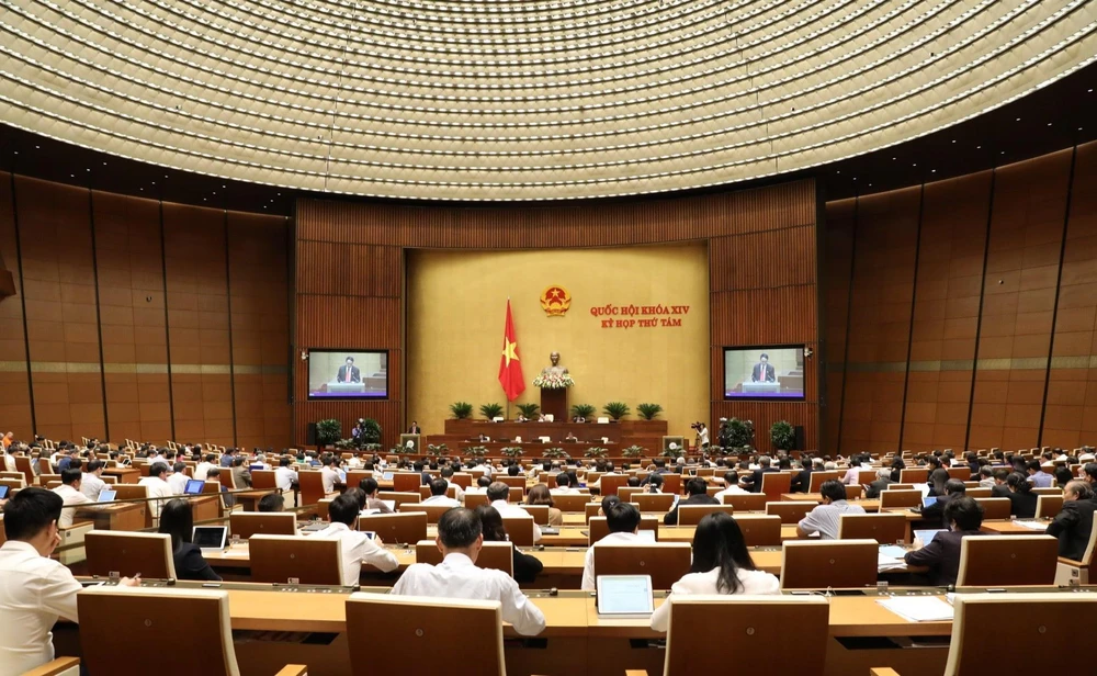 Một phiên họp của Quốc hội. (Nguồn: TTXVN)