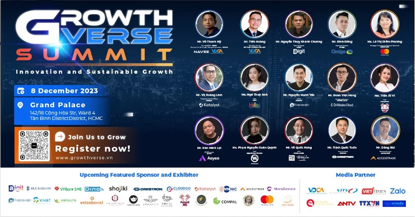 GrowthVerse Summit 2023 sẽ chính thức diễn ra tại Thành phố Hồ Chí Minh vào ngày 8/12.
